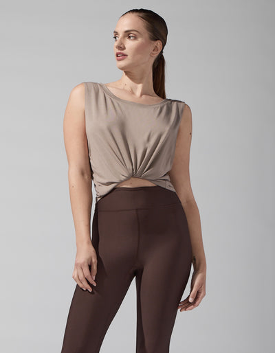 Jersey Base Tank [Taupe]