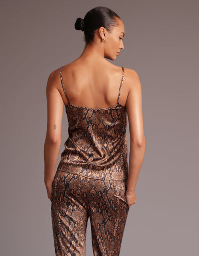 SATIN CAMI [Desert Python]