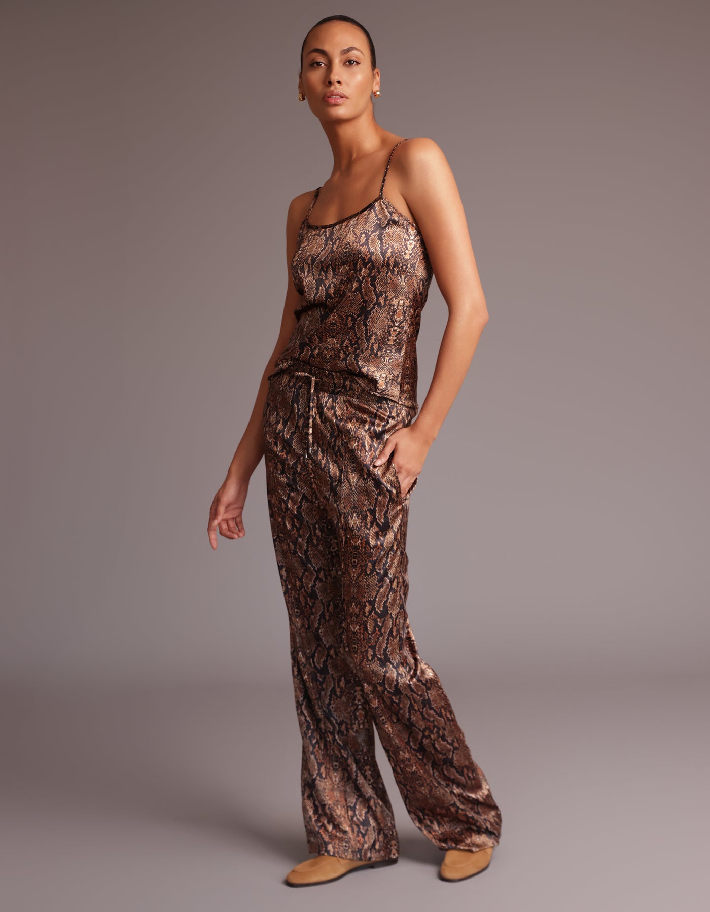 SATIN CAMI [Desert Python]