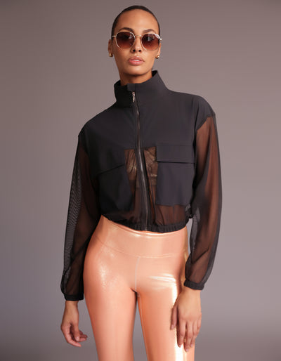 ILLUSION JACKET [BLACK]