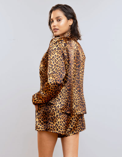 Satin Shirt [Cheetah]