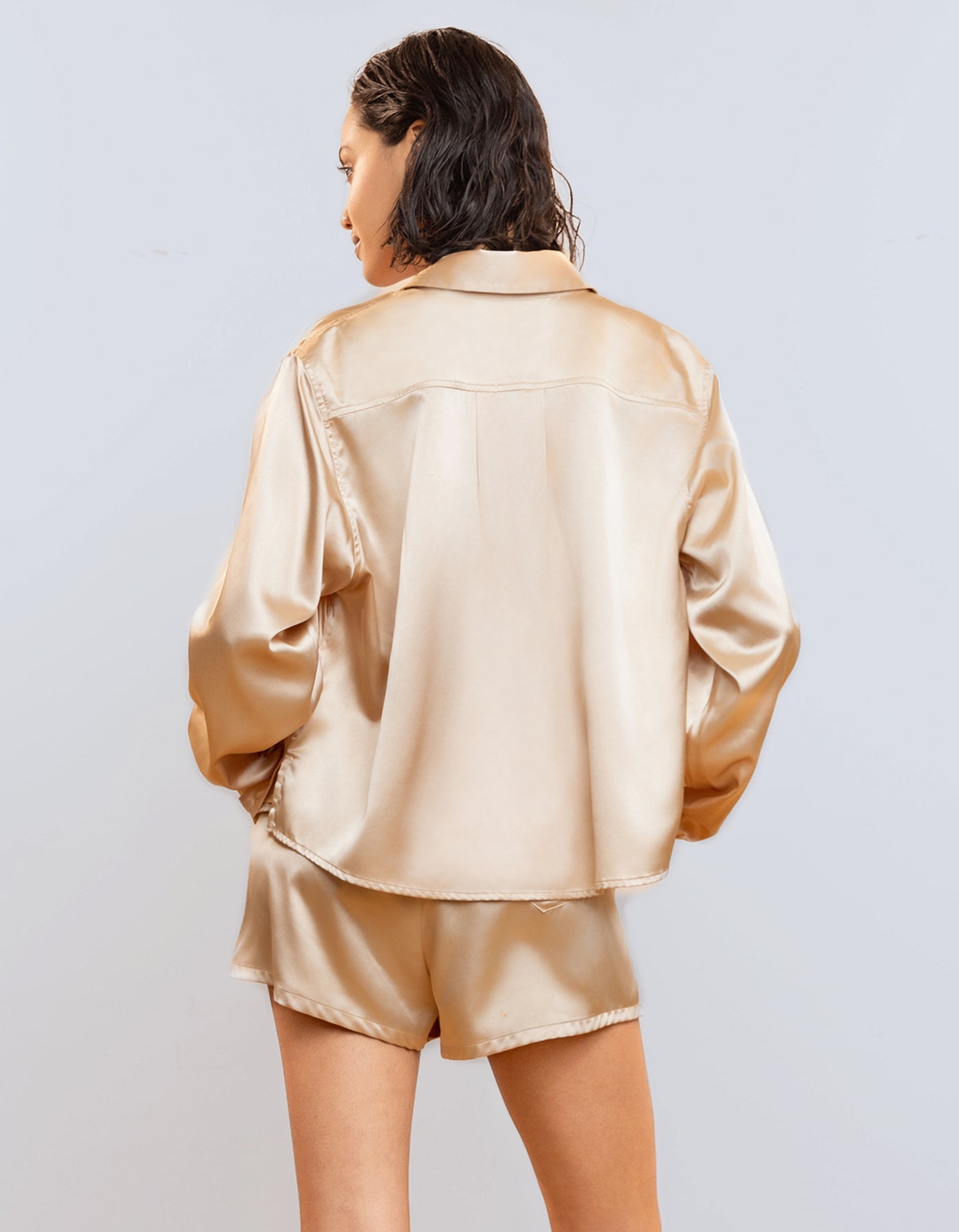 Satin Shirt [Champagne]