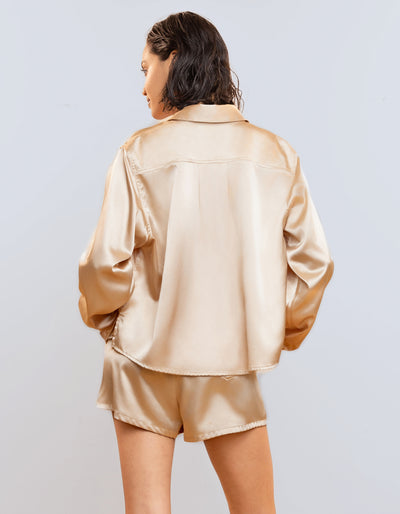 Satin Shirt [Champagne]