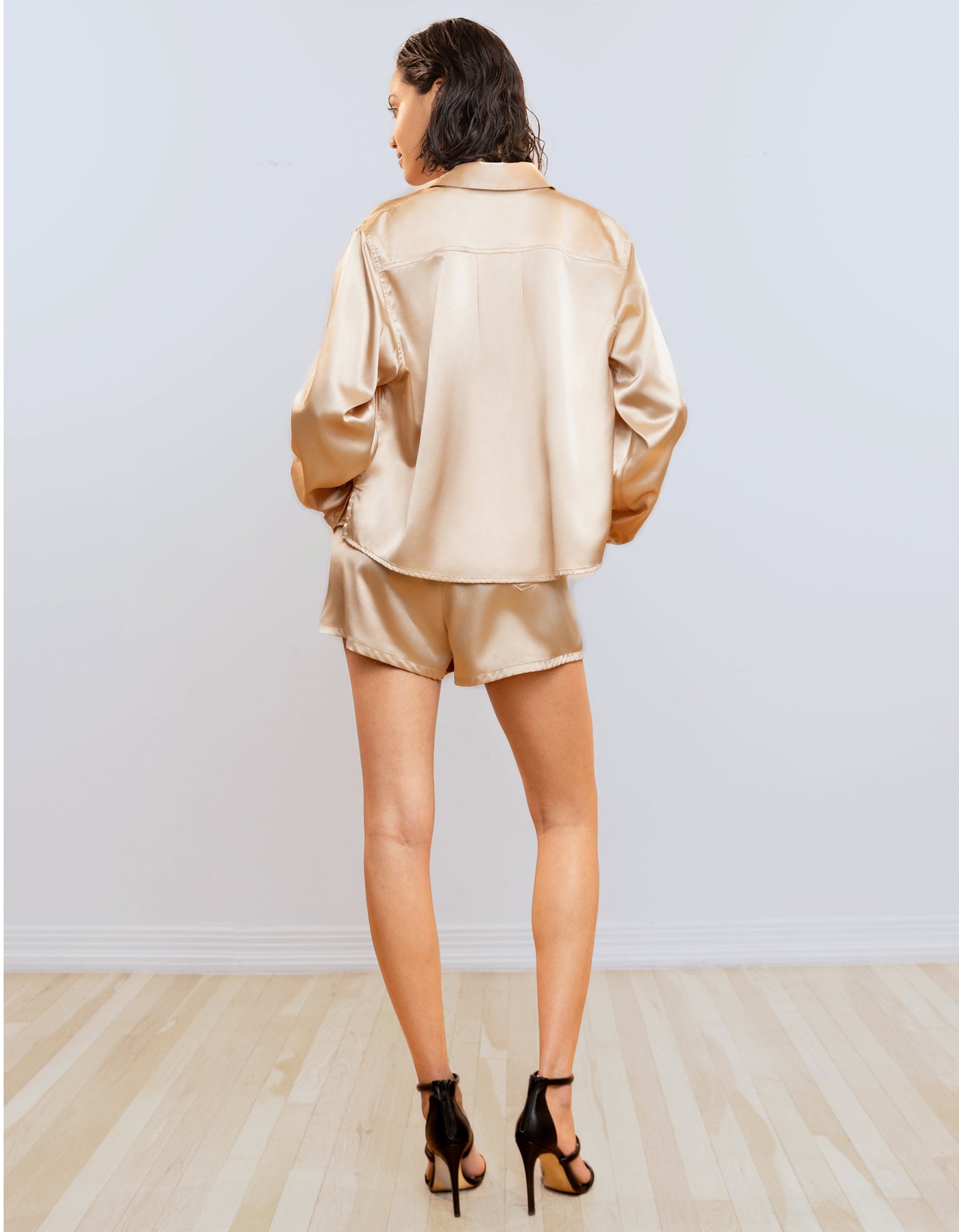 Satin Shirt [Champagne]