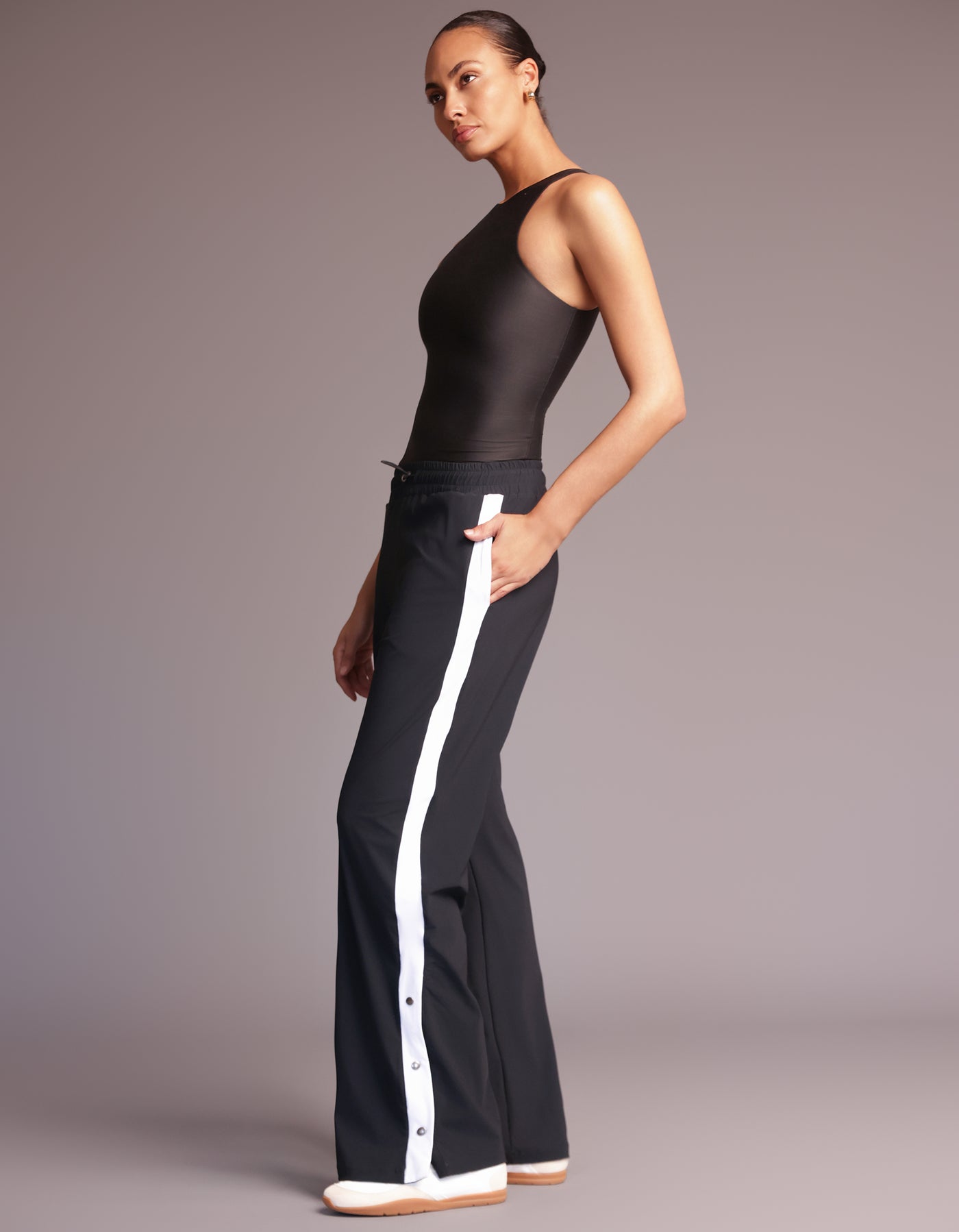 ALBA PANTS [Black with White]