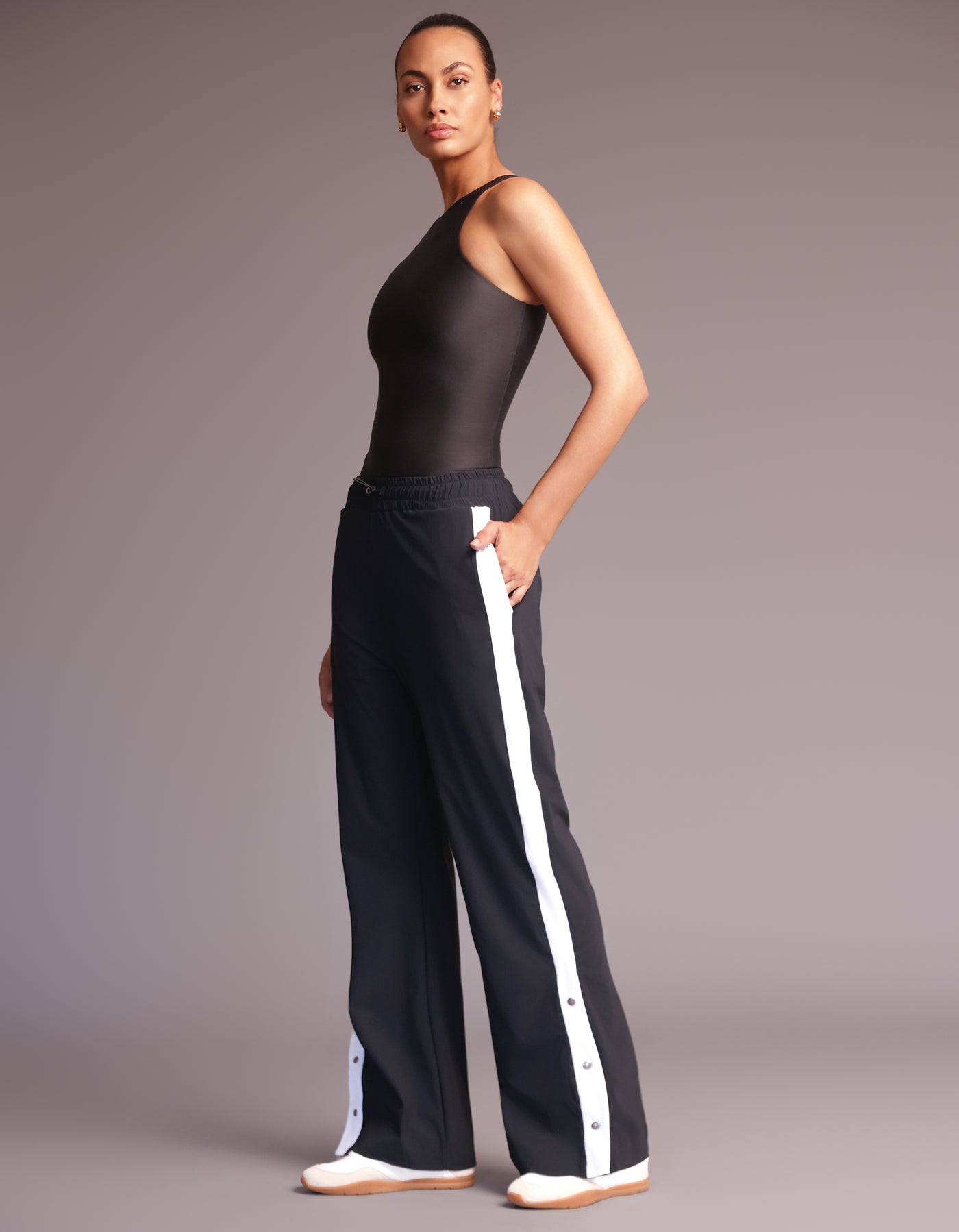 ALBA PANTS [Black with White]