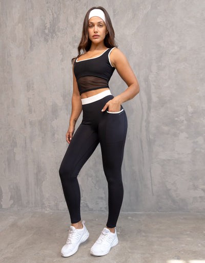 Skylar Legging [Black/White]